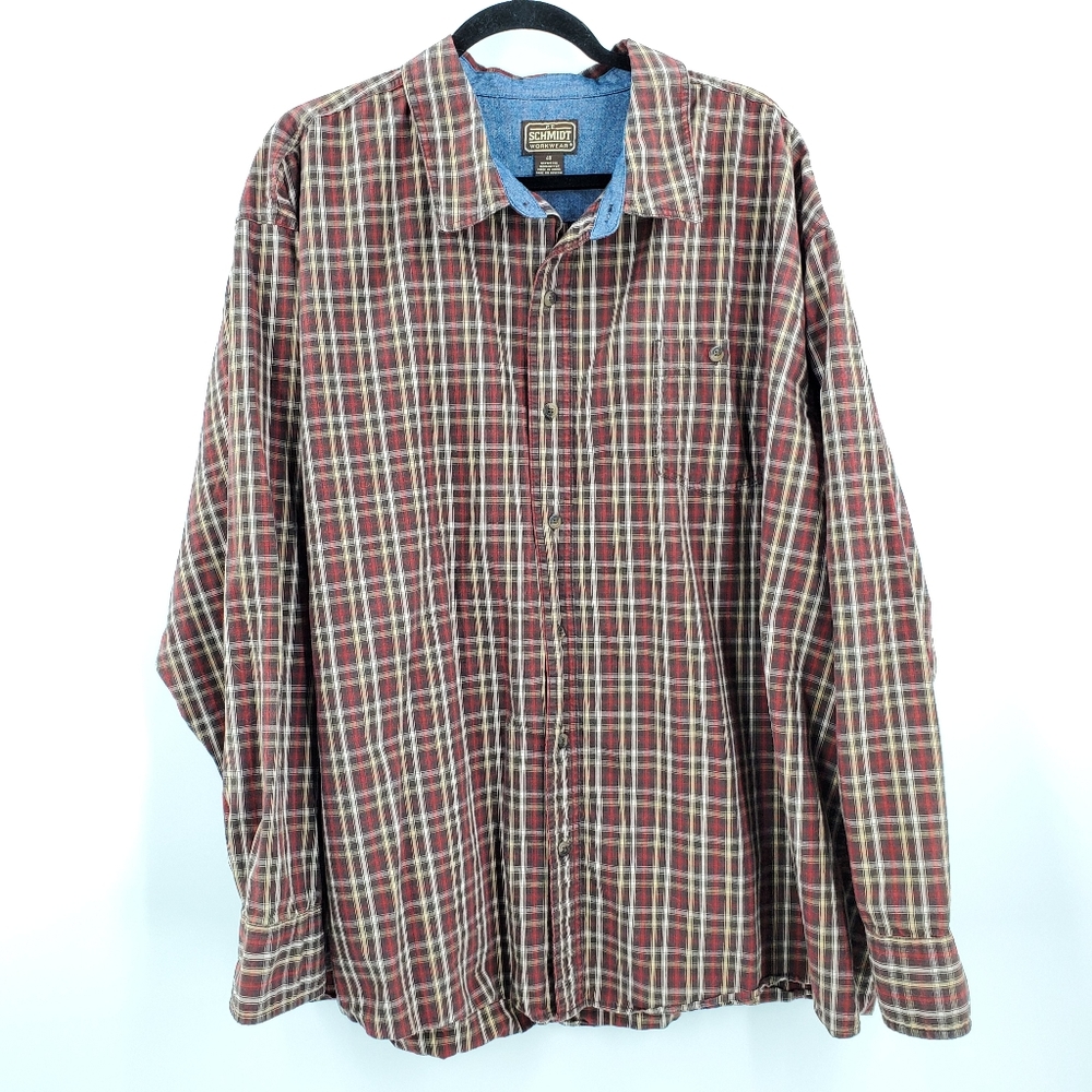 Schmidt Workwear Casual Button Down Shirt Sz 4X